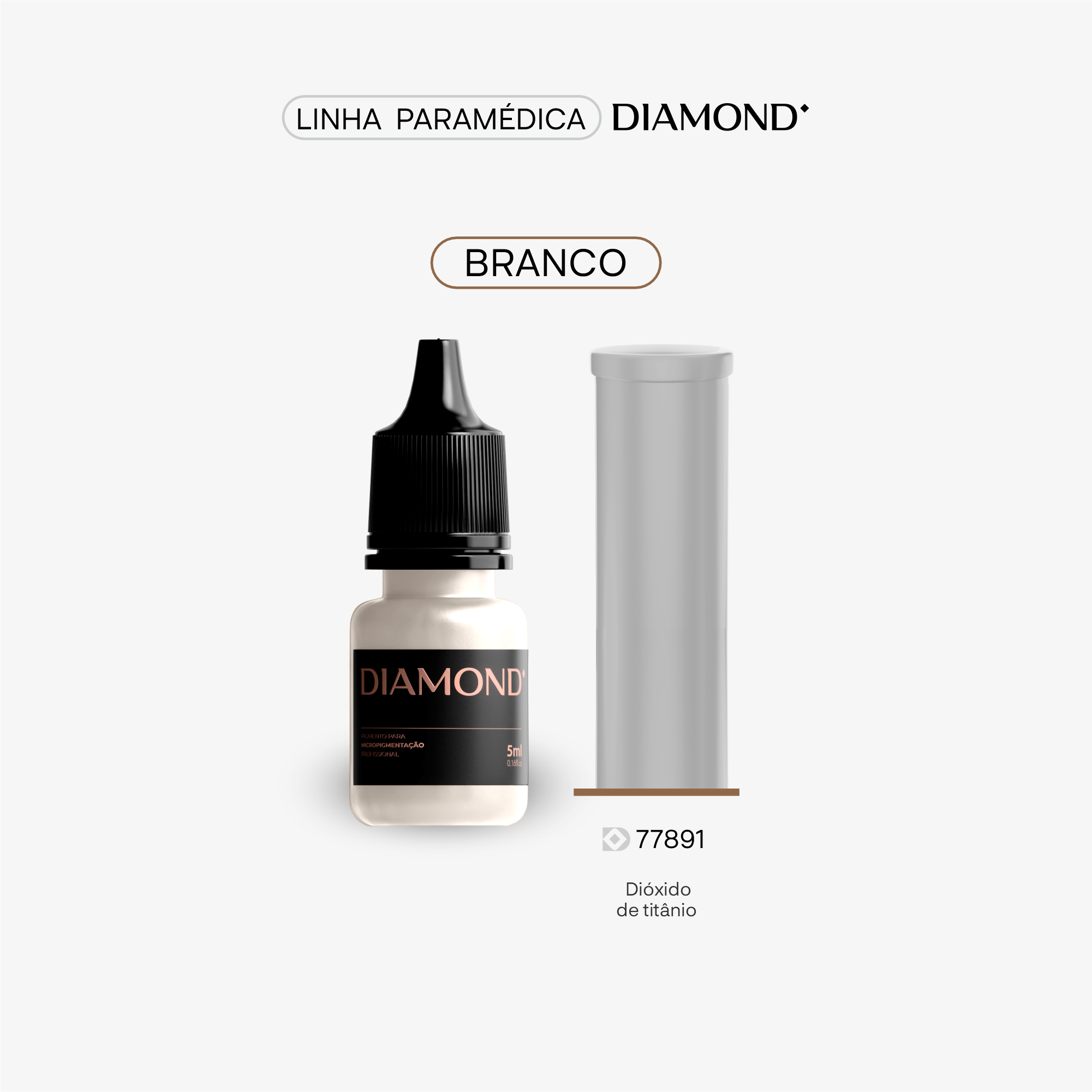 Kit 4 Pigmentos Paramédica + 1 Diluente