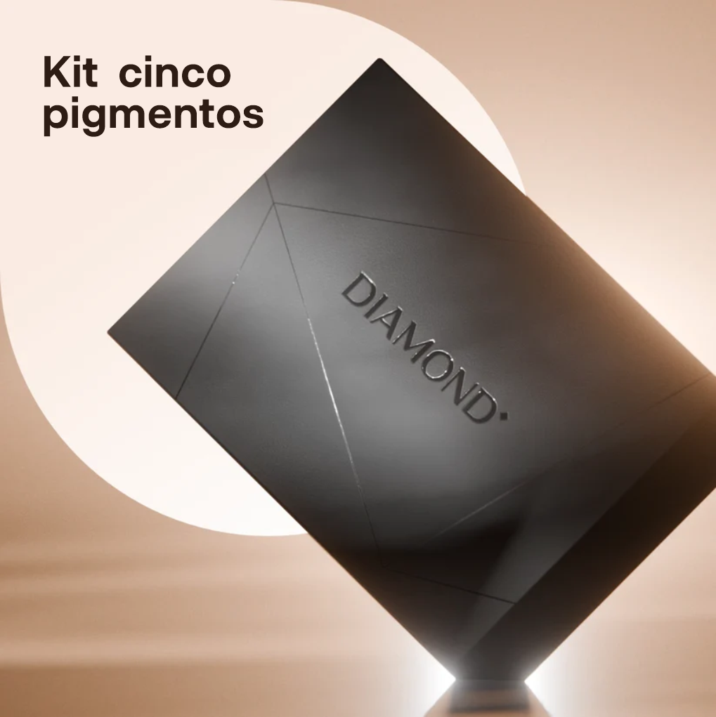 Kit 5 Pigmentos Minerais Diamond - Marrom