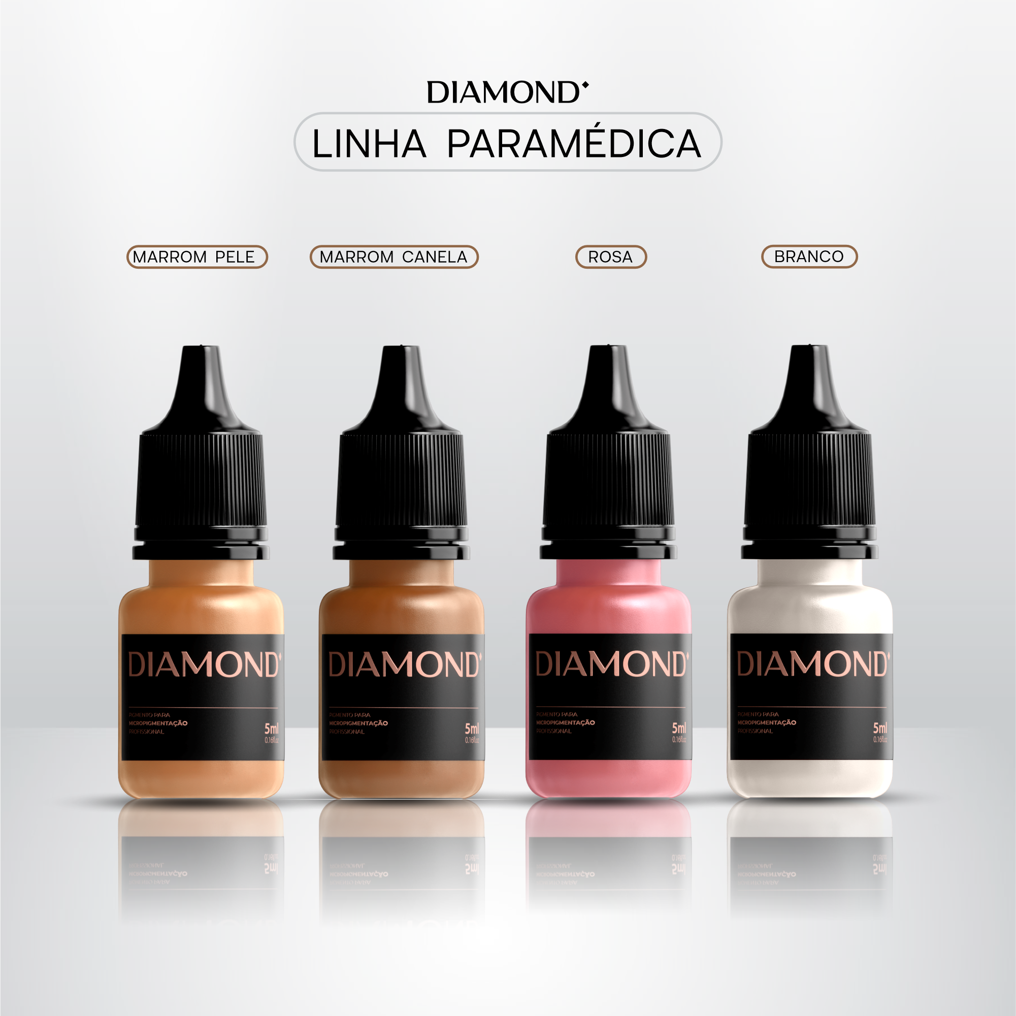 Kit 4 Pigmentos Paramédica